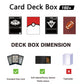 Faltbare Kartenbox in Weiß Magie ONE PIECE TCG Mid Große Deck Fall Einfarbig Lagerung Box Top Seite-Lade Spielzeug spiel Sammlung Karten